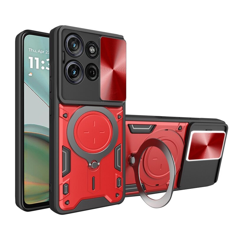 Husa Motorola Moto G75 Techsuit CamGuard Pro, rosu