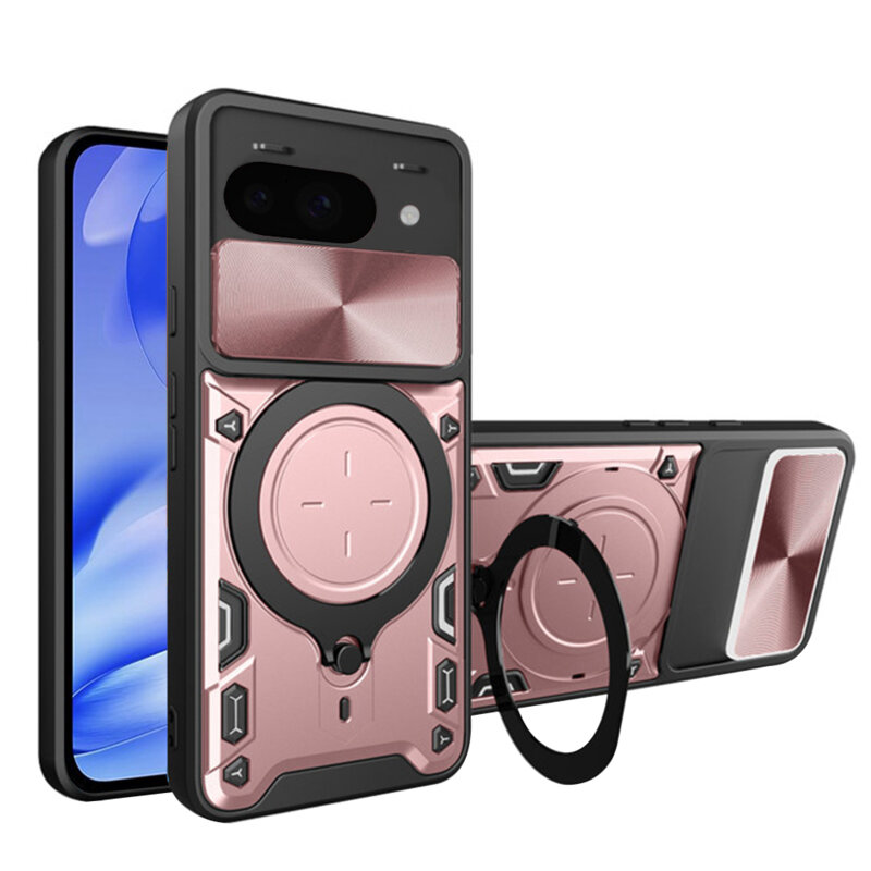 Husa Google Pixel 9a Techsuit CamGuard Pro, roz auriu