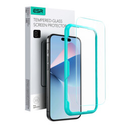 Folie sticla iPhone 16 ESR Tempered Glass, transparenta