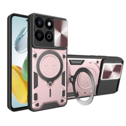 Husa Honor 200 Smart Techsuit CamGuard Pro, roz auriu