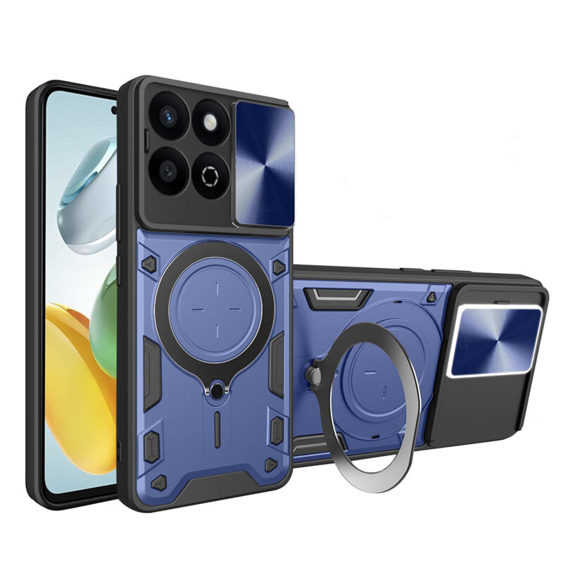 Husa Honor 200 Smart Techsuit CamGuard Pro, albastru