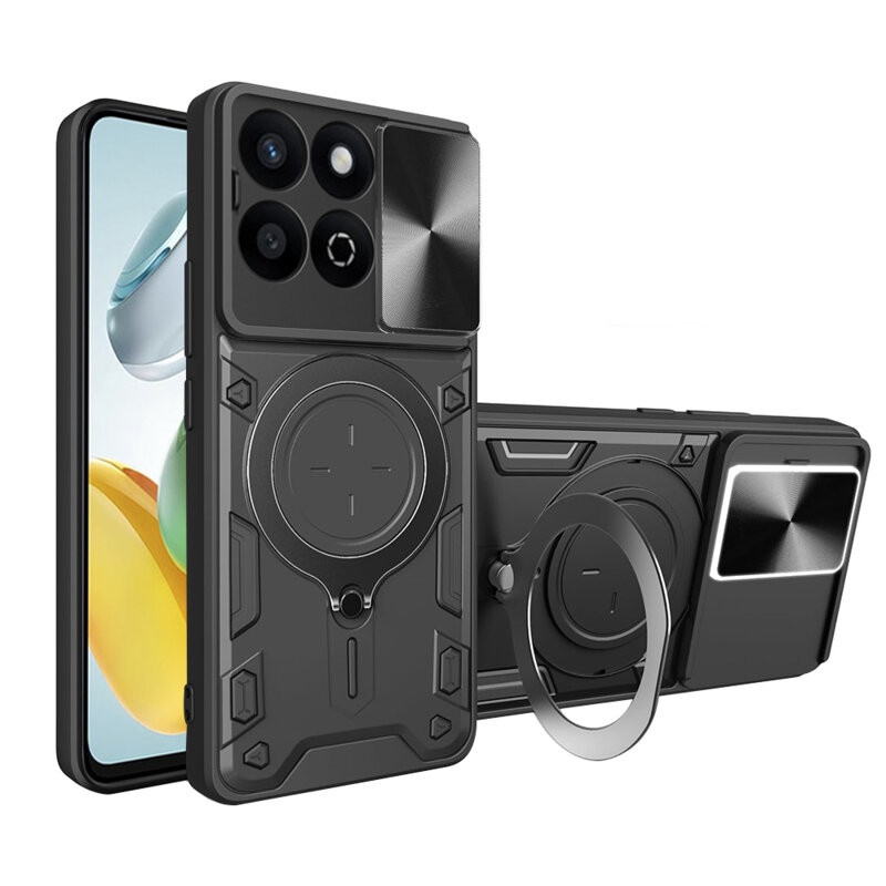 Husa Honor 200 Smart Techsuit CamGuard Pro, negru