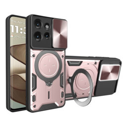 Husa Motorola Edge 50 Techsuit CamGuard Pro, roz auriu