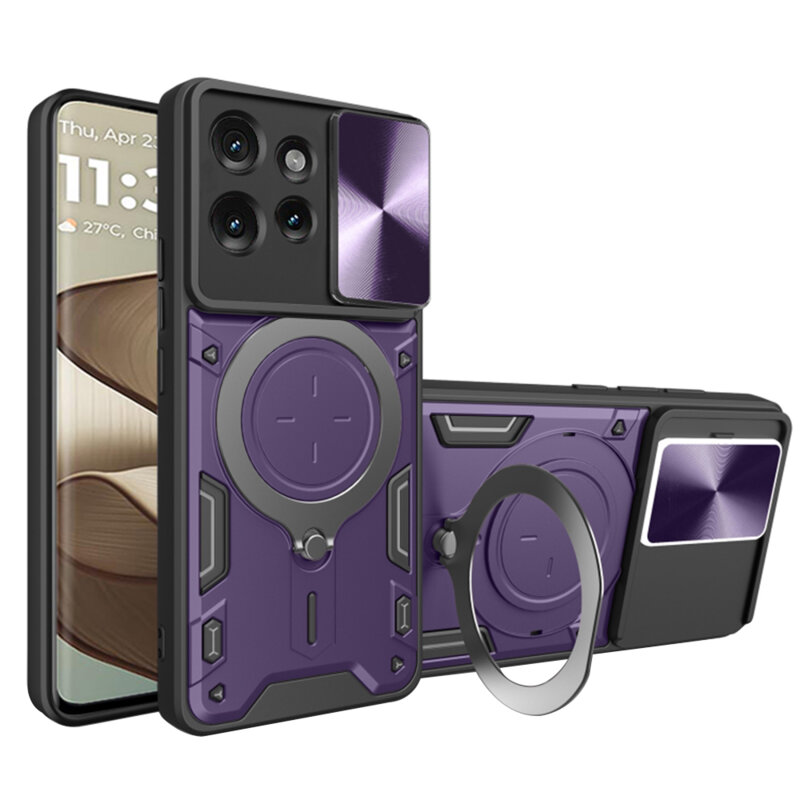 Husa Motorola Edge 50 Techsuit CamGuard Pro, mov