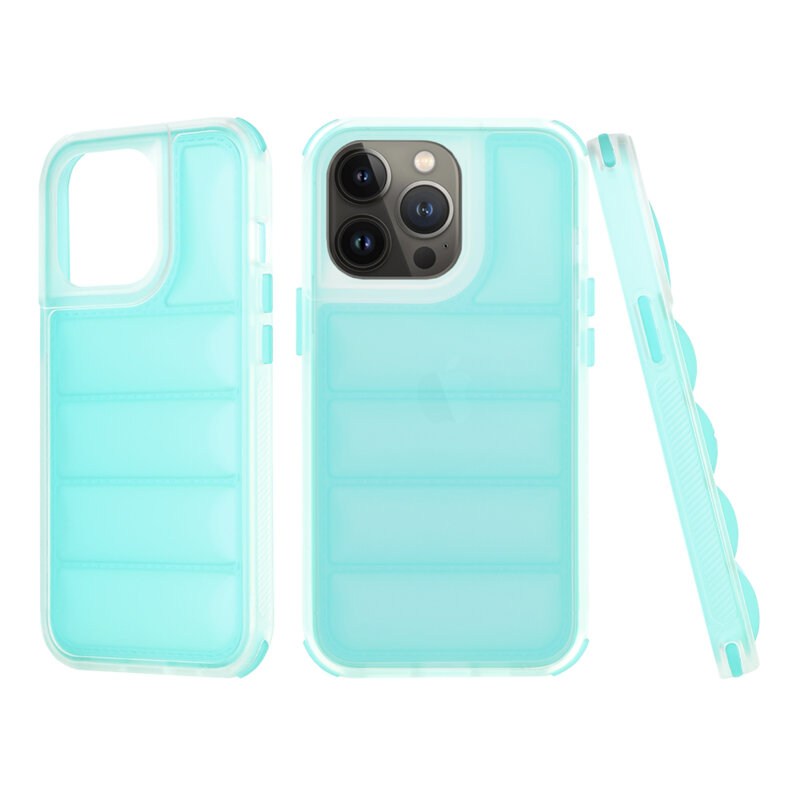 Husa iPhone 13 Pro Techsuit Wave Shield, turcoaz