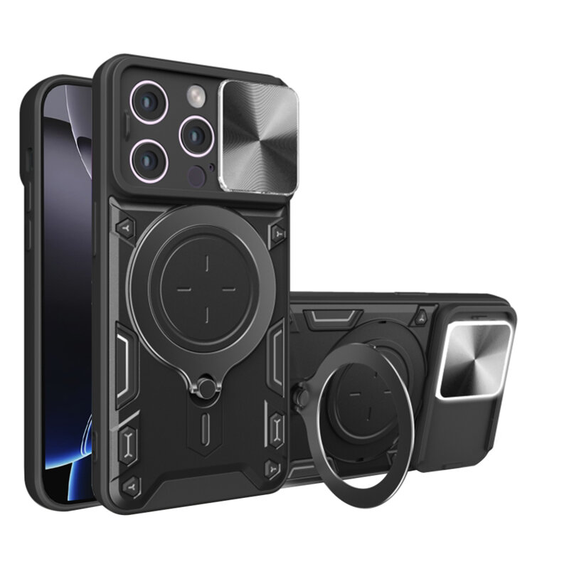 Husa iPhone 16 Pro Max Techsuit CamGuard Pro, negru