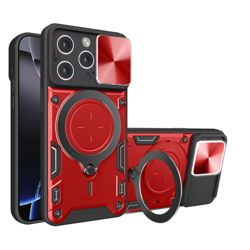 Husa iPhone 16 Pro Max Techsuit CamGuard Pro, rosu