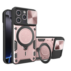 Husa iPhone 16 Pro Max Techsuit CamGuard Pro, roz auriu