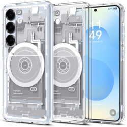 Husa Samsung Galaxy S25 Spigen Ultra Hybrid Zero One MagSafe, alb
