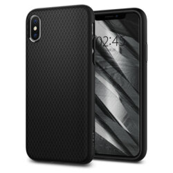 Husa iPhone X, iPhone 10 Spigen Liquid Air - Black