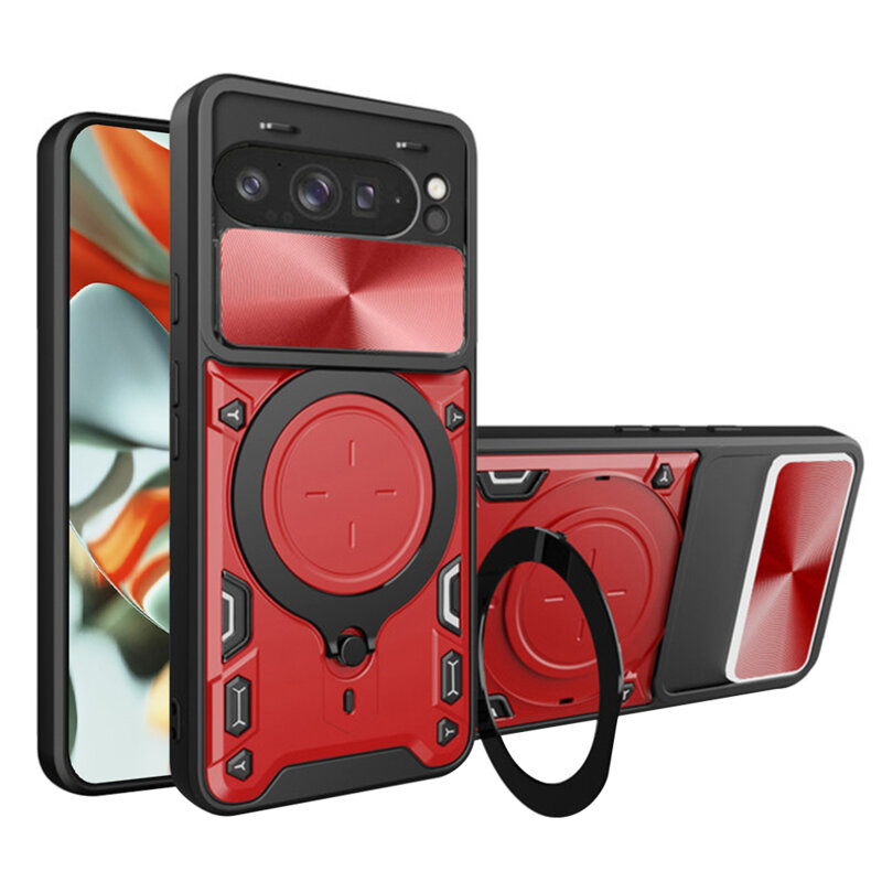 Husa Google Pixel 9 Pro XL Techsuit CamGuard Pro, rosu