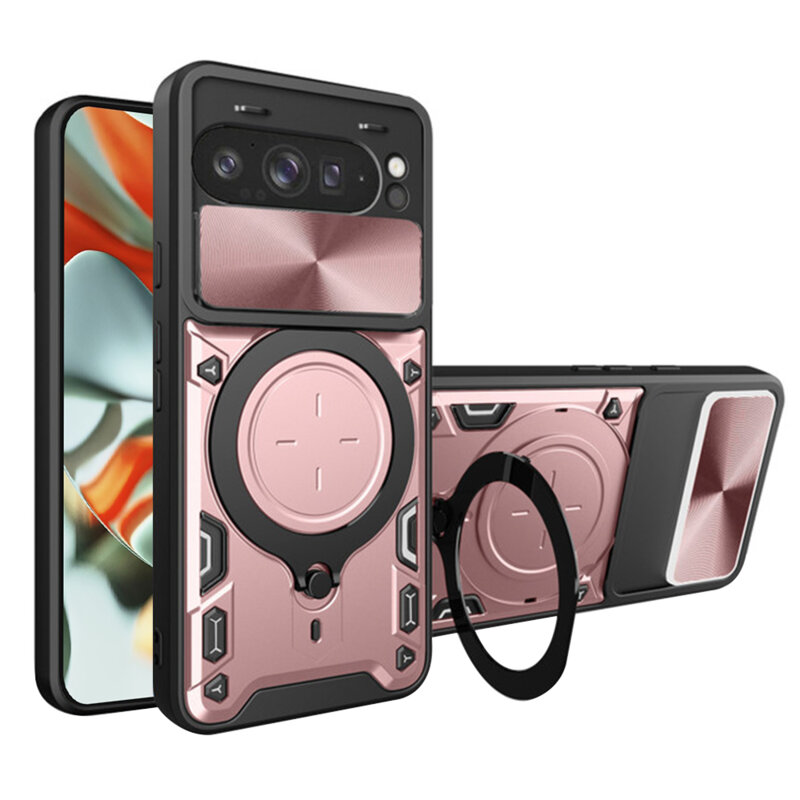 Husa Google Pixel 9 Pro XL Techsuit CamGuard Pro, roz auriu