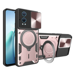 Husa OnePlus Nord CE4 Lite Techsuit CamGuard Pro, roz auriu