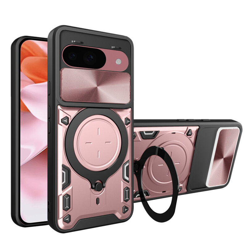 Husa Google Pixel 9 Techsuit CamGuard Pro, roz auriu