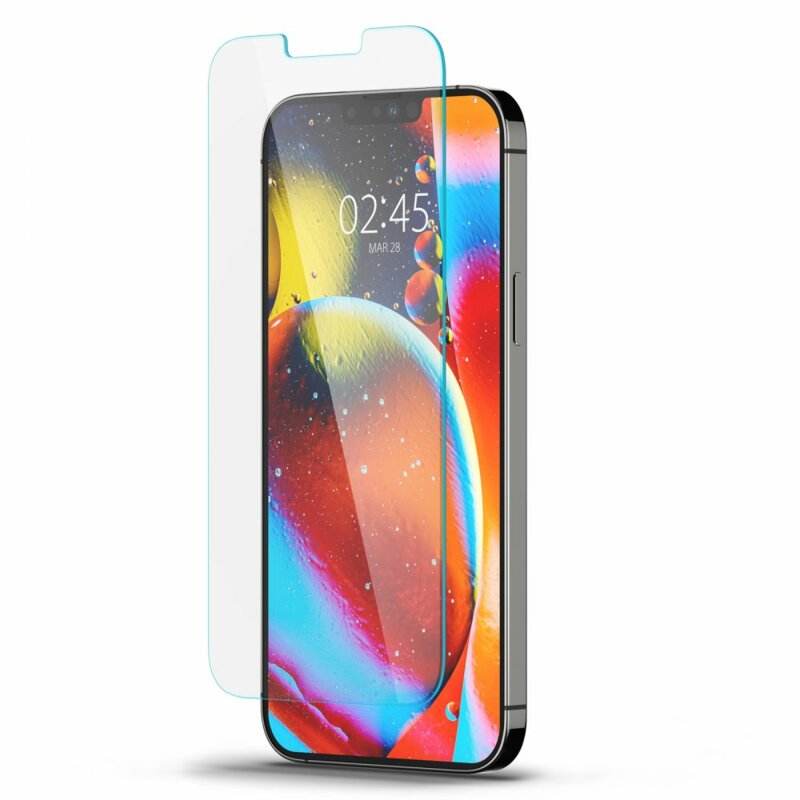 Folie sticla iPhone 16e Spigen Glas.tR Slim, clear