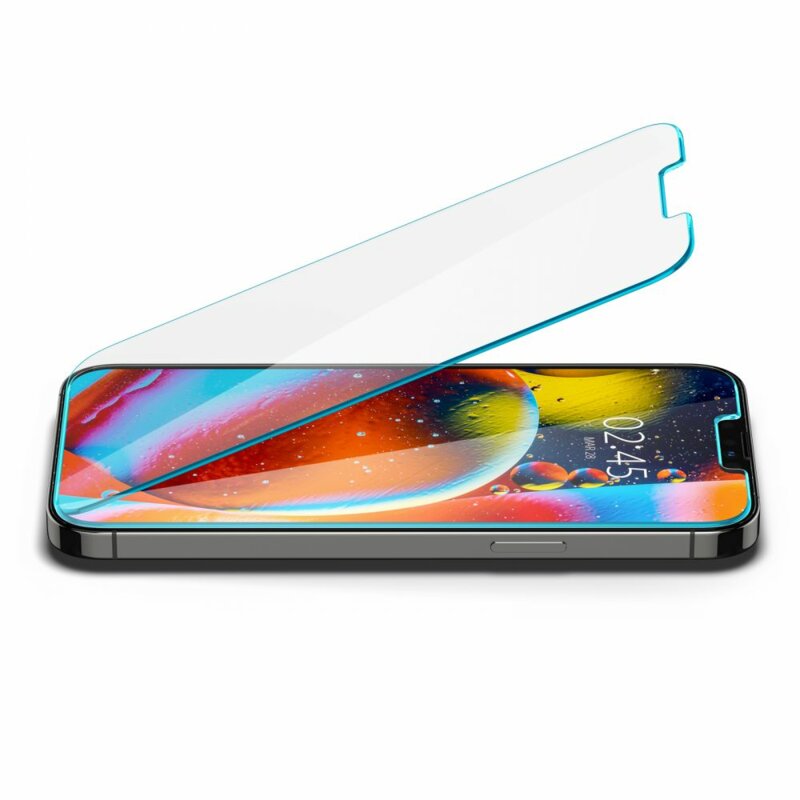 Folie sticla iPhone 16e Spigen Glas.tR Slim, clear