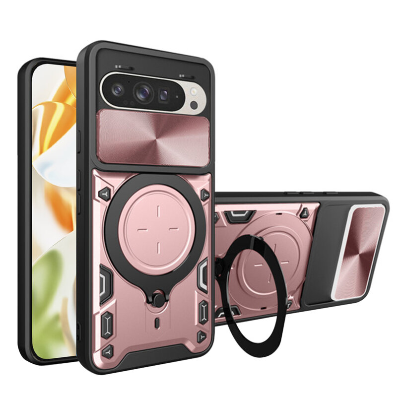 Husa Google Pixel 9 Pro Techsuit CamGuard Pro, roz auriu