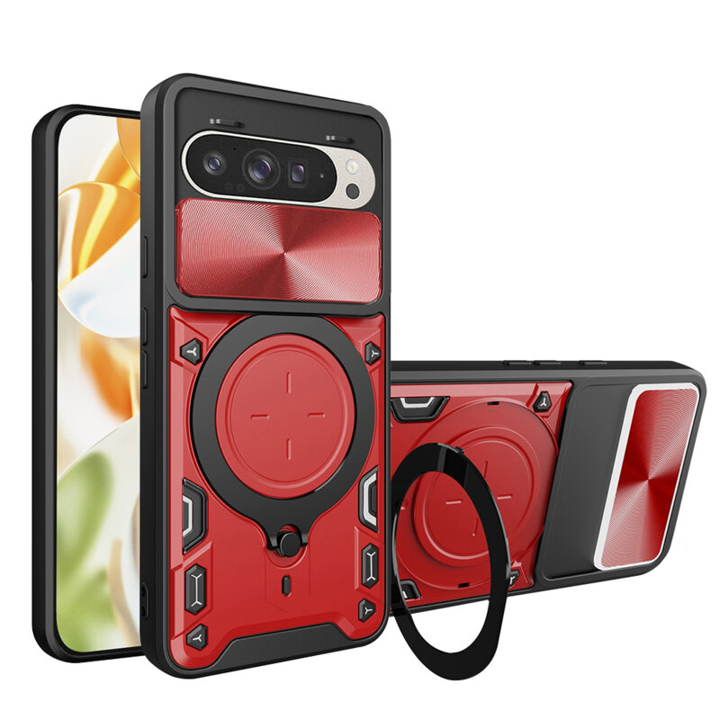 Husa Google Pixel 9 Pro Techsuit CamGuard Pro, rosu
