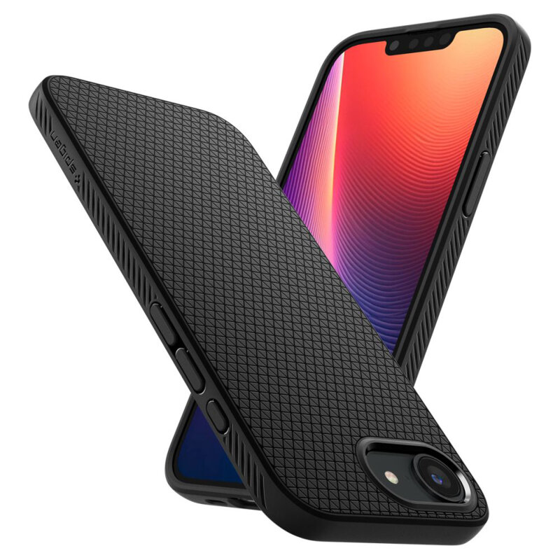Husa iPhone 16e Spigen Liquid Air, negru