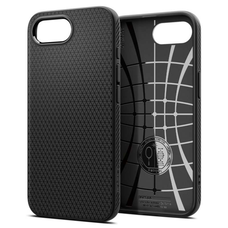 Husa iPhone 16e Spigen Liquid Air, negru