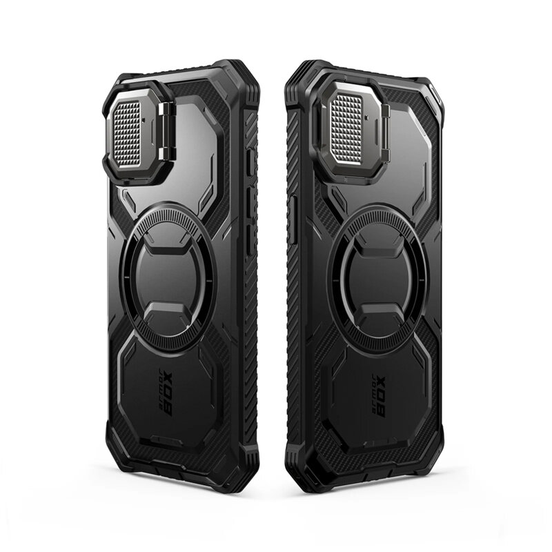 [Pachet 360°] Husa + folie iPhone 16e I-Blason Armorbox, negru