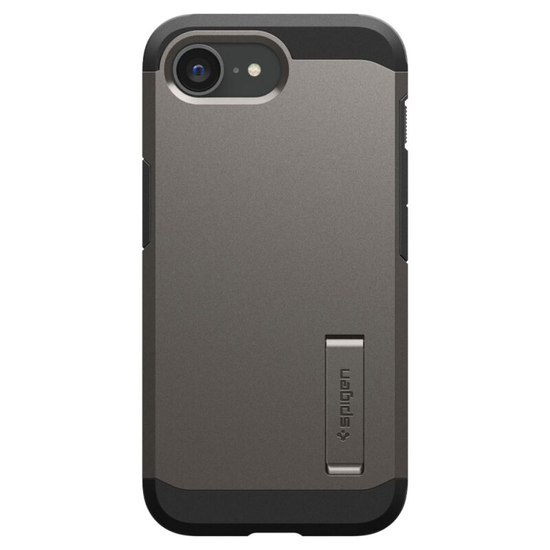 Husa iPhone 16e Spigen Tough Armor MagSafe, cenusiu