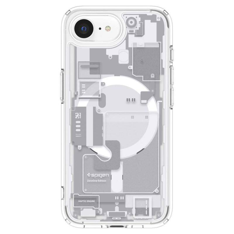 Husa iPhone 16e Spigen Ultra Hybrid Zero One MagSafe, alb