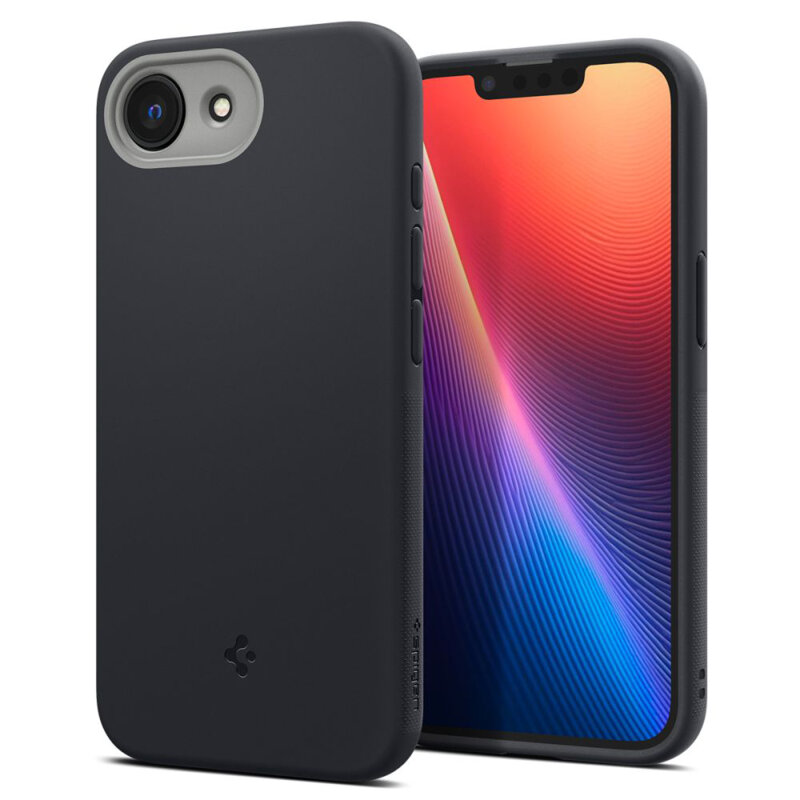 Husa iPhone 16e Spigen Caseology Nano Pop MagSafe, negru