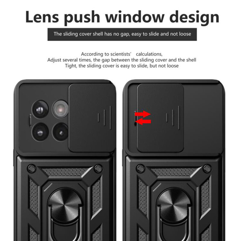 Husa OnePlus 13R protectie camera Techsuit CamShield Series, albastru