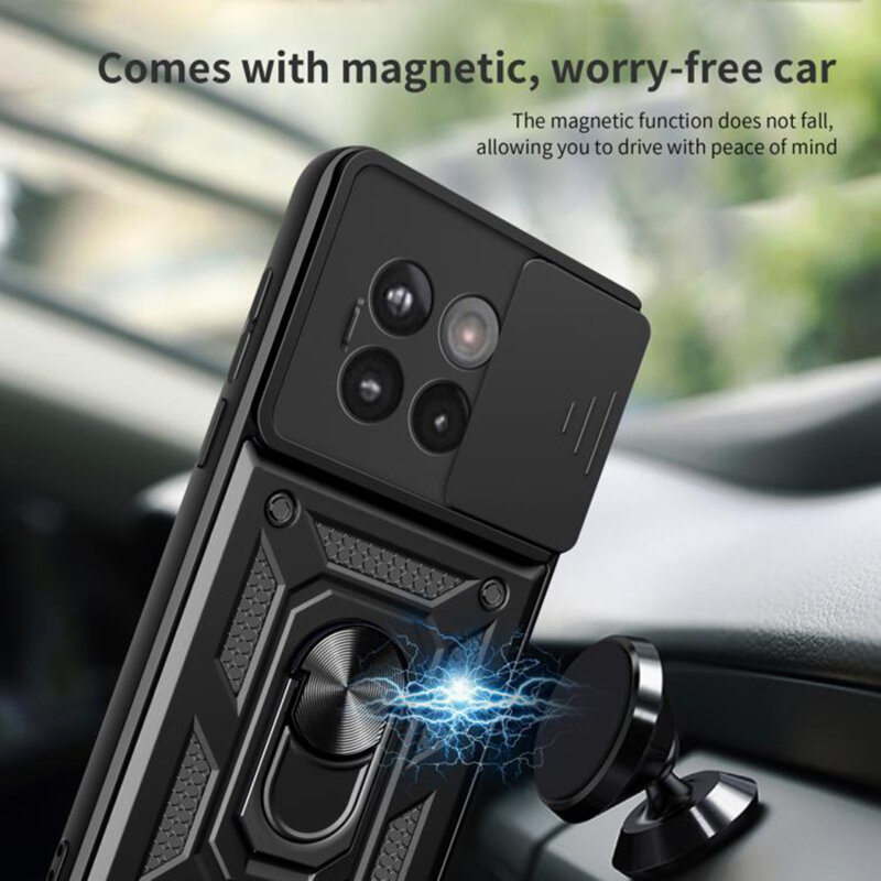 Husa OnePlus 13R protectie camera Techsuit CamShield Series, roz