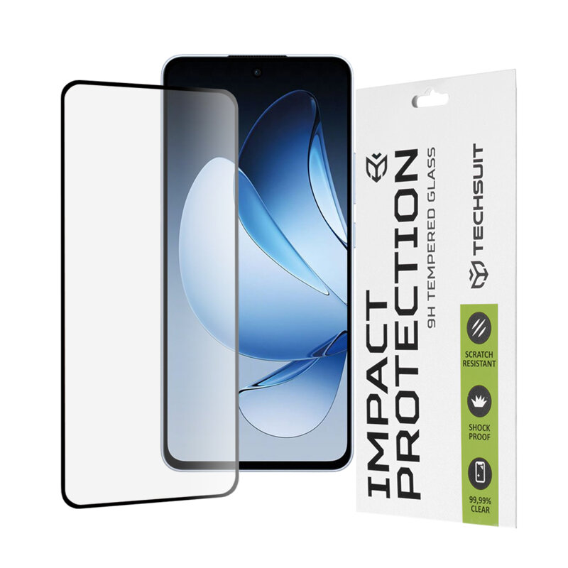 Folie sticla Oppo Reno13 Techsuit 111D Full Glue Full Cover, negru