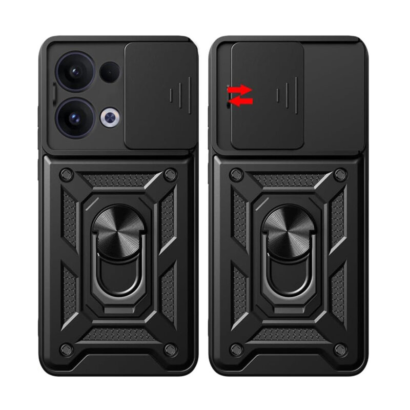 Husa Oppo Reno13 protectie camera Techsuit CamShield Series, negru