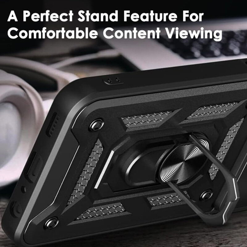 Husa Oppo Reno13 protectie camera Techsuit CamShield Series, negru