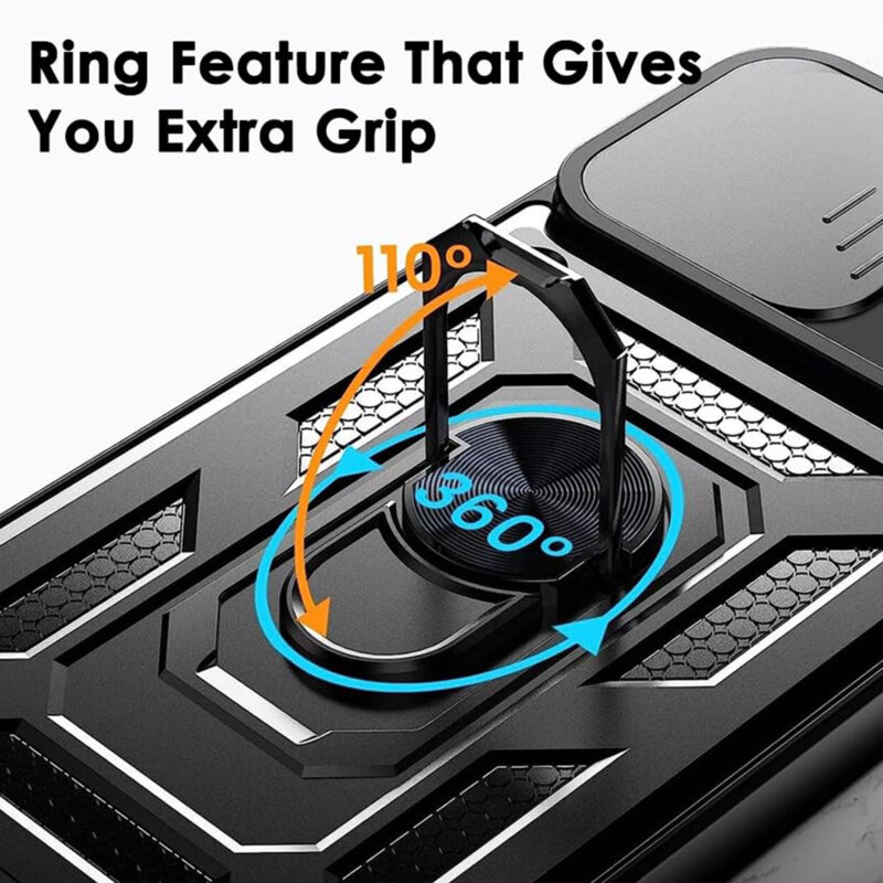 Husa Oppo Reno13 protectie camera Techsuit CamShield Series, negru