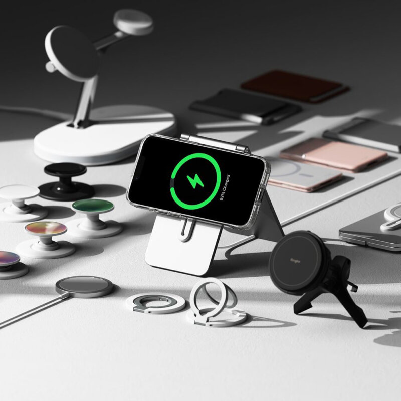 Husa iPhone 16e Ringke Fusion MagSafe, transparenta