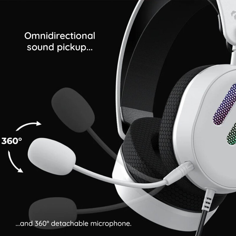 Casti pentru gaming cu fir si microfon Havit, negru, H2038U