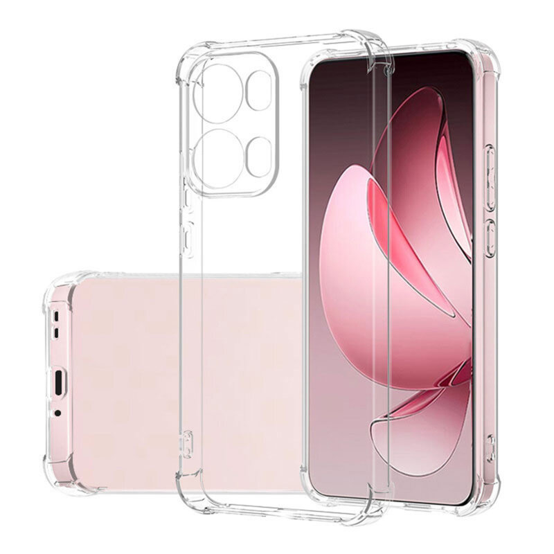 Husa Oppo Reno13 Pro Techsuit Shockproof Clear Silicone, transparenta