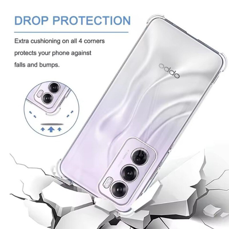 Husa Oppo Reno13 Pro Techsuit Shockproof Clear Silicone, transparenta