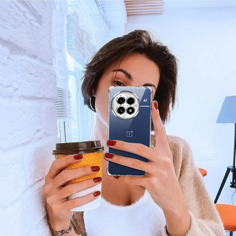 Husa OnePlus 13 Techsuit Shockproof Clear Silicone, transparenta