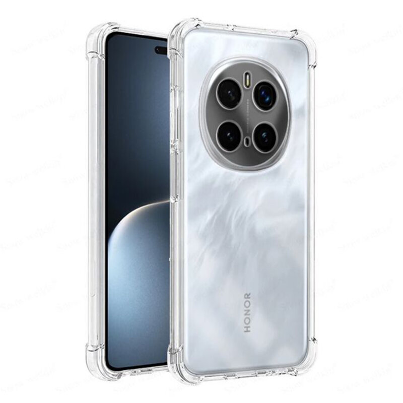 Husa Honor Magic7 Pro Techsuit Shockproof Clear Silicone, transparenta