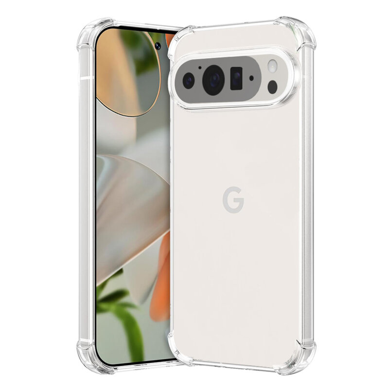 Husa Google Pixel 9 Pro XL Techsuit Shockproof Clear Silicone, transparenta