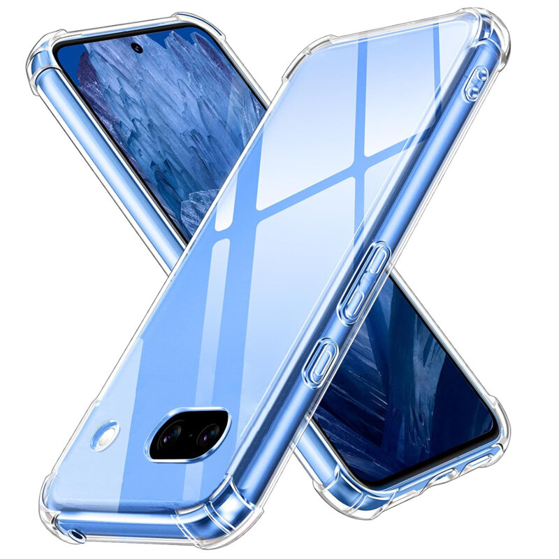 Husa Google Pixel 9a Techsuit Shockproof Clear Silicone, transparenta