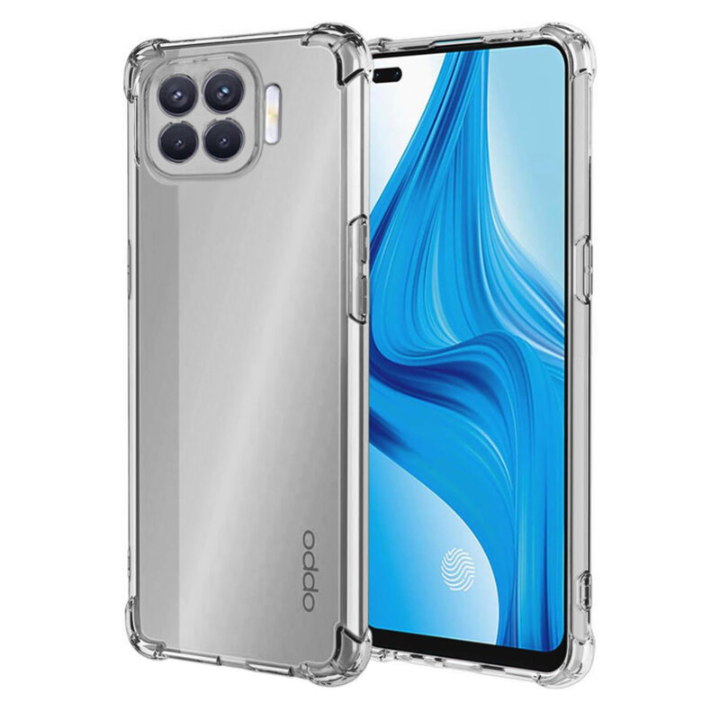 Husa Oppo Reno4 Lite Techsuit Shockproof Clear Silicone, transparenta