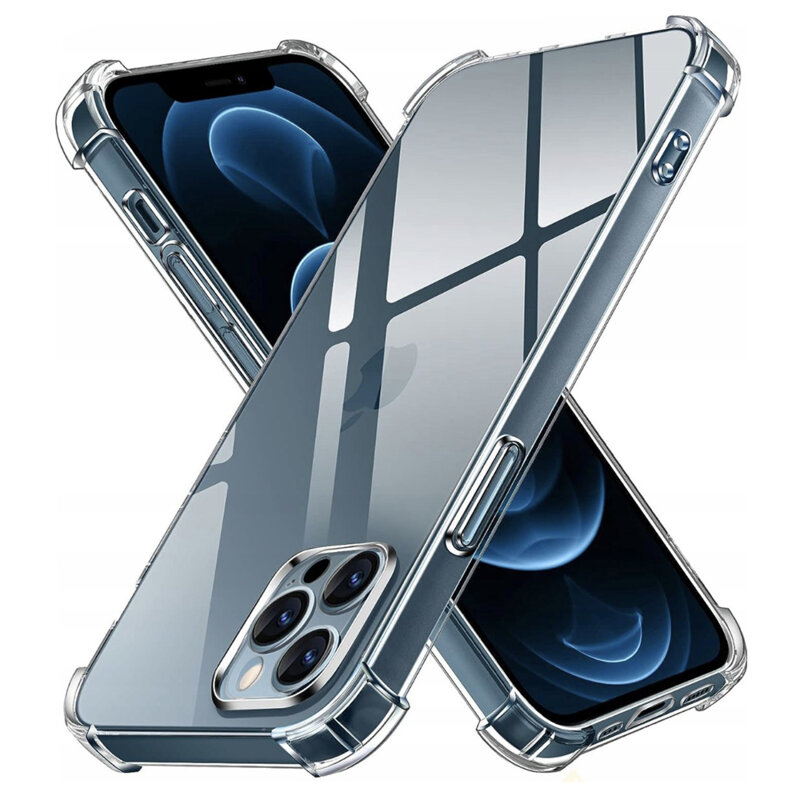 Husa iPhone 12 Pro Techsuit Shockproof Clear Silicone, transparenta