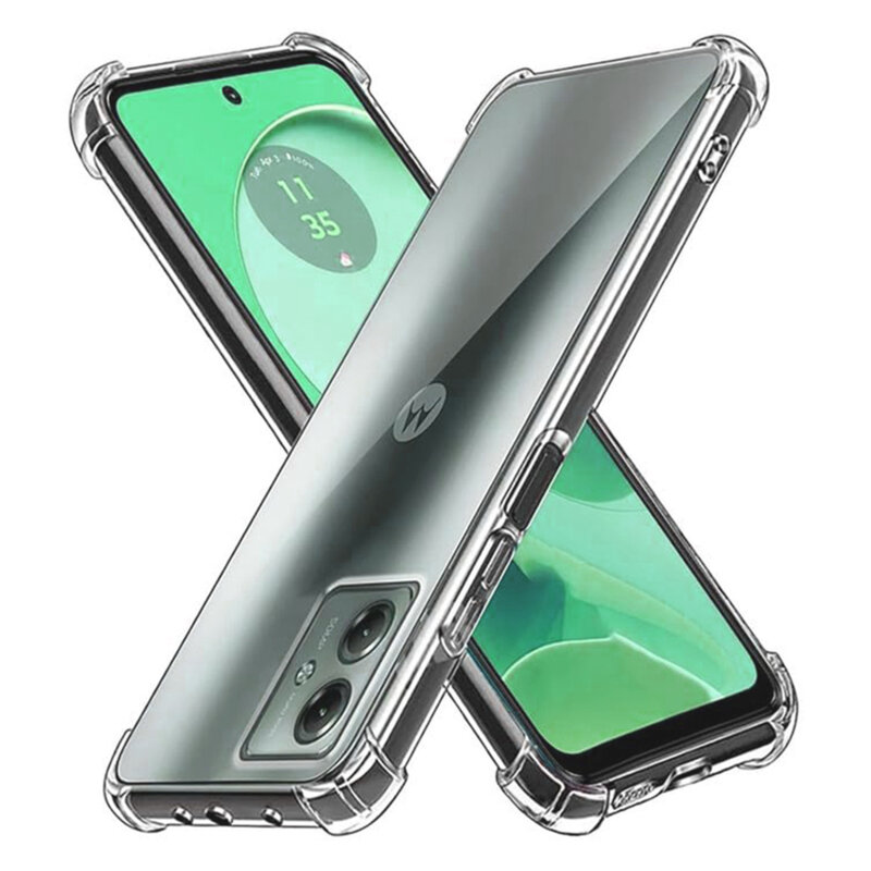Husa Motorola Moto G54 Techsuit Shockproof Clear Silicone, transparenta