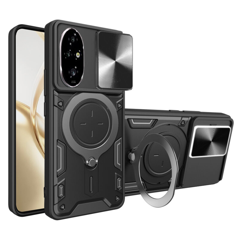 Husa Honor 200 Pro Techsuit CamGuard Pro, negru