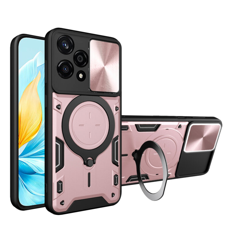 Husa Honor 200 Lite Techsuit CamGuard Pro, roz auriu
