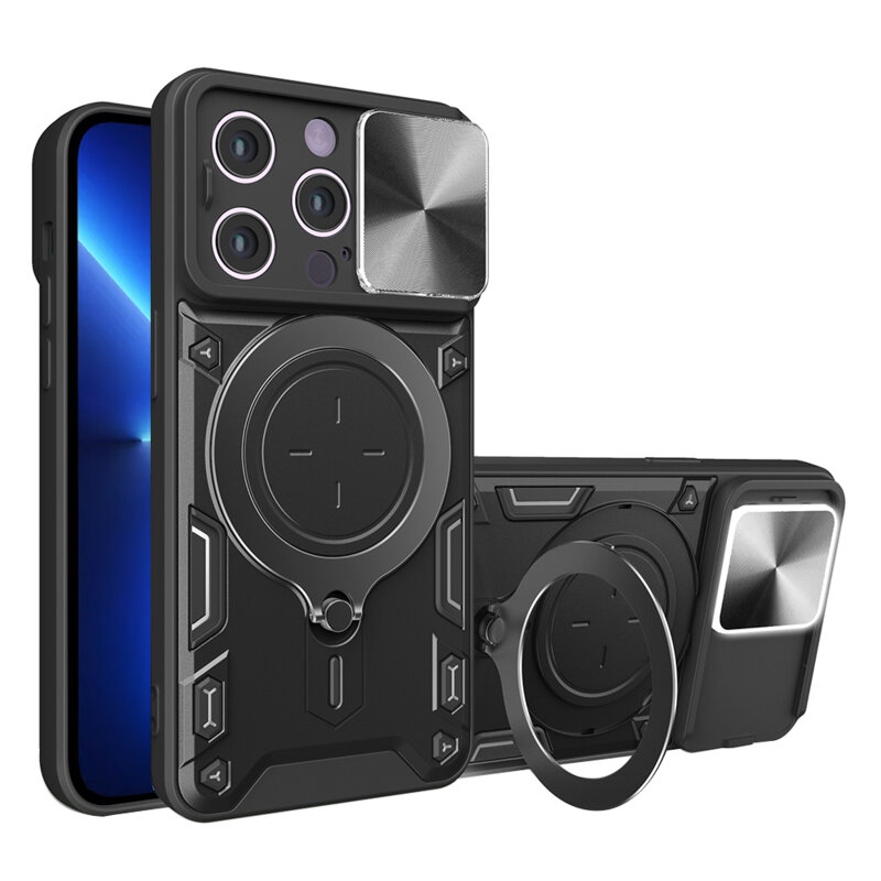 Husa iPhone 13 Pro Max Techsuit CamGuard Pro, negru
