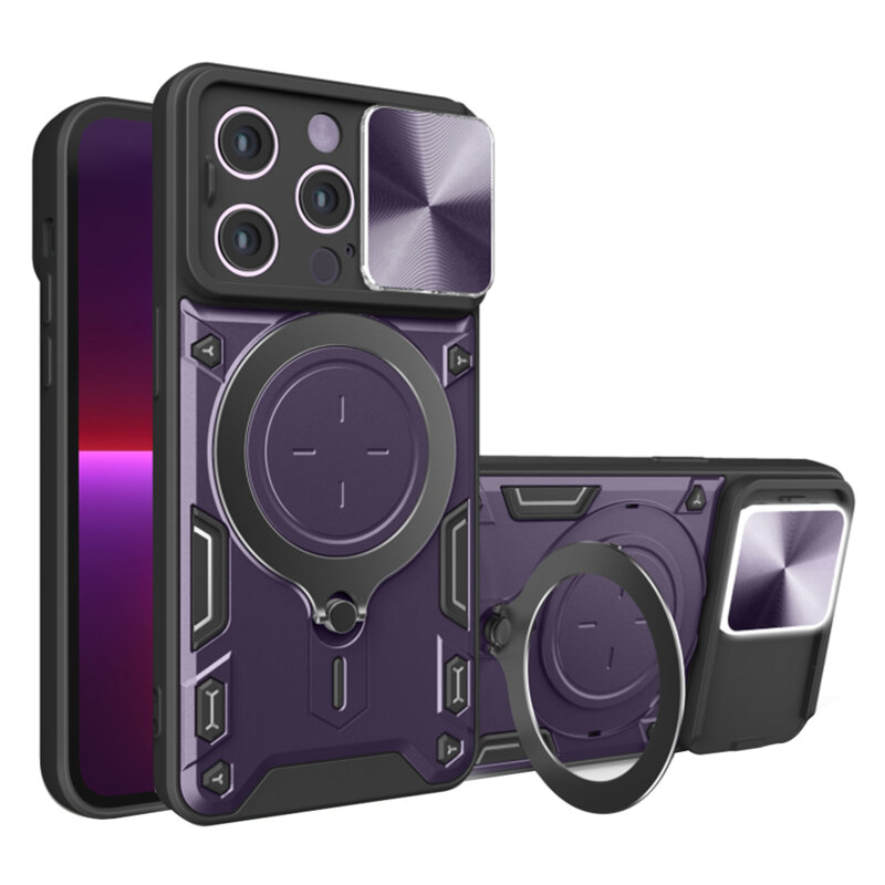 Husa iPhone 13 Pro Techsuit CamGuard Pro, mov
