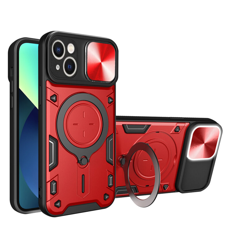 Husa iPhone 13 Techsuit CamGuard Pro, rosu